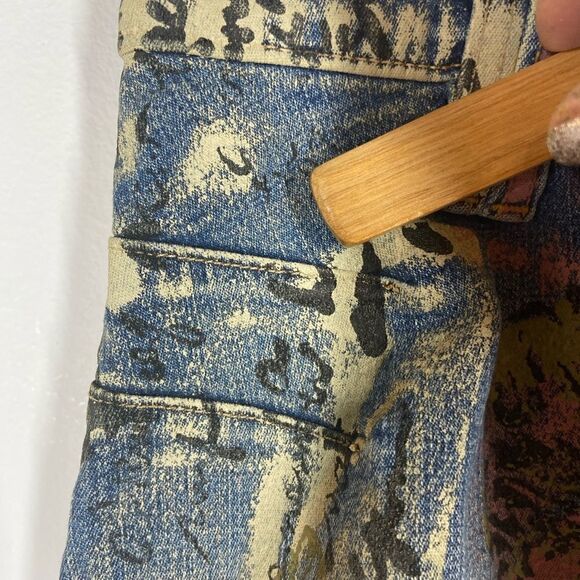 Allen B Hand Painted Denim Skirt - Picture 11 of 15